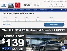 Tablet Screenshot of boucherhyundai.com